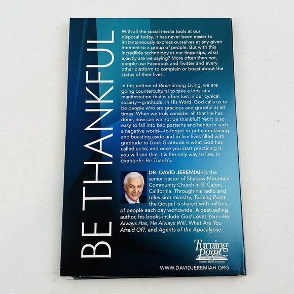 BibleStrong Volume 20 Gratitude CD & Booklet Dr.‎ David Jeremiah Living Library - Picture 3 of 3